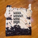 Bruh Formerly Known As Mom Hoodie Sweatshirt Funny Print Shirt Crewneck Shirt Brown Size XL Photo 5
