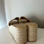 Veronica Beard  Beige Gable Slip On Platform Espadrille Sandals Size 10 Photo 5