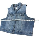 Torrid Blue Denim Sleeveless Vest Jean Jacket Womens Pockets Buttons Size 3 Photo 7