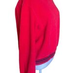 L.L.Bean Vintage Sherpa Crewneck Red Sweatshirt Womens Size Large Photo 9