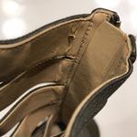 Michael Kors MICHAEL Women’s Hunter Green Leather Fabric Strappy Open Toe Heels Photo 9