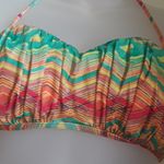 O'Neill  New Multicolor Chevron Print Halter Top with Cheeky Bikini Bottom Set A5 Photo 1