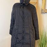 Anne Klein Black Down Filled Long Puffer Coat XL Photo 0