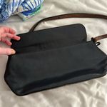 Brahmin  Shoulder Bag Purse Croc Leather Classic Vintage Black Brown Photo 8