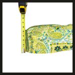 Bila Boho Peasant Top Women’s Medium Paisley Floral Green Yellow 100% Cotton EUC Photo 7