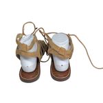 Sam Edelman  Gemma gladiator strappy tie sandals 9.5 leather summer neutral Photo 6