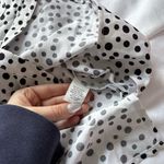 Ny Collection Womens Size Medium Polka Dot Blouse Long Sleeve Button Up Officechic Corpcore Photo 7