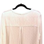 Jane and Delancey  Womens Blouse Size L‎ White Swiss Dot Summer Boho 3/4 Sleeve Photo 2
