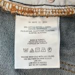 Anthropologie Pilcro Embroidered Floral Cropped Flare Jeans Blue Size 26 Photo 7