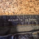Old Navy  Womens Jeans Size 10 High Rise O G Straight Distressed Dark Wash Photo 1