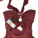 Soluna $148 Women's Standard Buckle Up One Piece Bandeau Swimsuit S Brown Photo 6