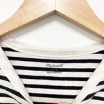 Madewell Black White Striped Short Sleeve T Shirt Sz S Photo 1