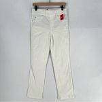 ‎ SPANXshape EveryWear 4-Way Stretch White Denim Straight Leg Jeans Size M Photo 2