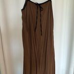 Brown Linen Dress with Pockets Size XL Photo 0