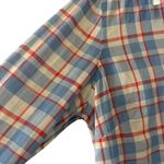 Vineyard Vines  Womens Lightweight Top Blue Plaid 1/4 Button Sz 10 #2401 Photo 4
