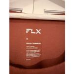 FLX urban commuter cinch hem cropped long sleeve top size small Orange Photo 3