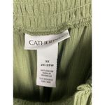 Catherines  Olive Green Elastic Smocked Pull On Gauze Flowy Pockets Pants Size 3X Photo 5