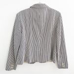 Ann Taylor  Loft Women's Seersucker Tailored Blazer Striped Blue White NWOT Photo 7