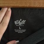 Dark Gray Flare Leggings Chill Society Black Size L Photo 2