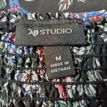 AB Studio  Off the Shoulder Floral Chevron Top (M) Photo 4