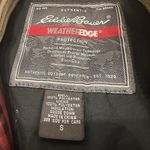 Eddie Bauer  Womens Small Puffer Vest Weatheredge Red Plaid Goose Down‎ Full Zip Photo 3