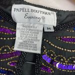 Adrianna Papell Vintage Boutique Evening Silk Beaded Sequin Glam Jacket Womens M Photo 9