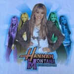 Anvil Vintage Y2K Hannah Montana Best Of Both Worlds Tour Graphic White T-shirt Photo 2