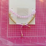 Be loved rose quartz semi precious stone bracelets Pink Photo 1