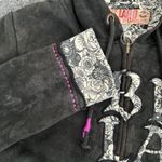 Billabong Vintage Y2K  Women's Zip Up Grunge Emo Skater Hoodie Medium Distressed Photo 3