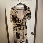 Babaton  Black and Cream Graphic Mini Dress Photo 1