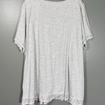 Woman Within Gray Lace Trim Cottage Boho Top - 26/28 (2X) - Women's Plus Size Photo 5