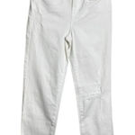 BLANK NYC  Madison Crop Jeans High-Rise Distressed White Denim Size 25 Cropped Photo 0