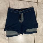 Faded Glory  Denim Skort Mini Skirt w Built-In Stretch Shorts Lined Size 12 Photo 8