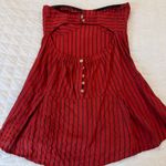PINSTRIPE MINI DRESS Red Size L Photo 4