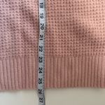American Eagle Sweater Solid Light Pink Waffle Knit Oversized Photo 6