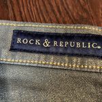 Rock & Republic  Gray/Gold Spun Denim Jeans Size 8 Photo 5