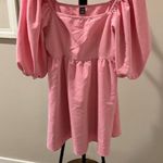SheIn Pink puffy Sleeve Dress Photo 2