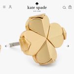 Kate Spade  Gold Spade Flower Suds New with Tags and Original Dustbag Photo 4