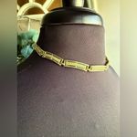 Vintage gold chain link diamanté choker necklace Photo 1