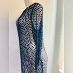 DEAN HUTCHINSON long sleeve midi dress size S/M fits dark blue color Photo 5