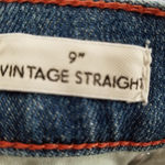 J.Crew  9" VINTAGE STRAIGHT DISTRESSED  RAW ANKLE BLUE WASH JEANS 25 Photo 12