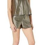 BB Dakota EUC Show Biz Metallic Gold and Black Knit Romper sz M Photo 0