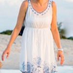 Andree Blue White Dress Photo 0