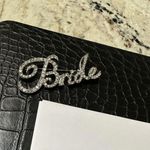 Silver Tone Bride Rhinestone Brooch Pin NWOT For bachelorette Party Or Wedding Photo 0