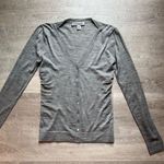 Max Mara Sportsmax Ruched Side Lightweight 100% Wool Cardigan Size M Feminine Photo 0