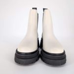 Zadig & Voltaire Ride Patent Leather Ecru & Black Chelsea Boots - Size 39 - NIB Photo 2