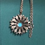 Concho Style Set Southwestern Motif Chunky Turquoise Pendant Statement Necklaces Photo 2