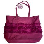 UNBRANDED‎ Floral Purple Pink Tote Bag Magnetic Closure NWT Medium Photo 0