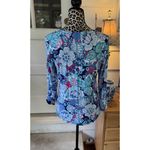 Talbots T by UPF 50+ Protection Medium Petite Long Sleeve Floral Top Photo 1