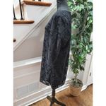 W118 By Walter Baker Women Black Floral Long Sleeve ScoopNeck KneeLength Dress L Photo 5